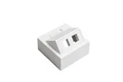 Leviton data outlet 2xkeystone white