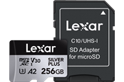 Lexar Professional Silver Plus MicroSD/SD - 205MB/s - 256GB