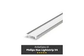 Light Solutions Aluminum Profile - Model G for Philips Hue and LIFX - Alu - 1m