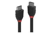 Lindy Black Line HDMI cable with Ethernet - 1 m
