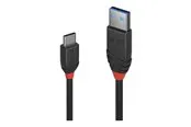 Lindy Black Line - USB-C cable - 24 pin USB-C to USB Type A - 1.5 m