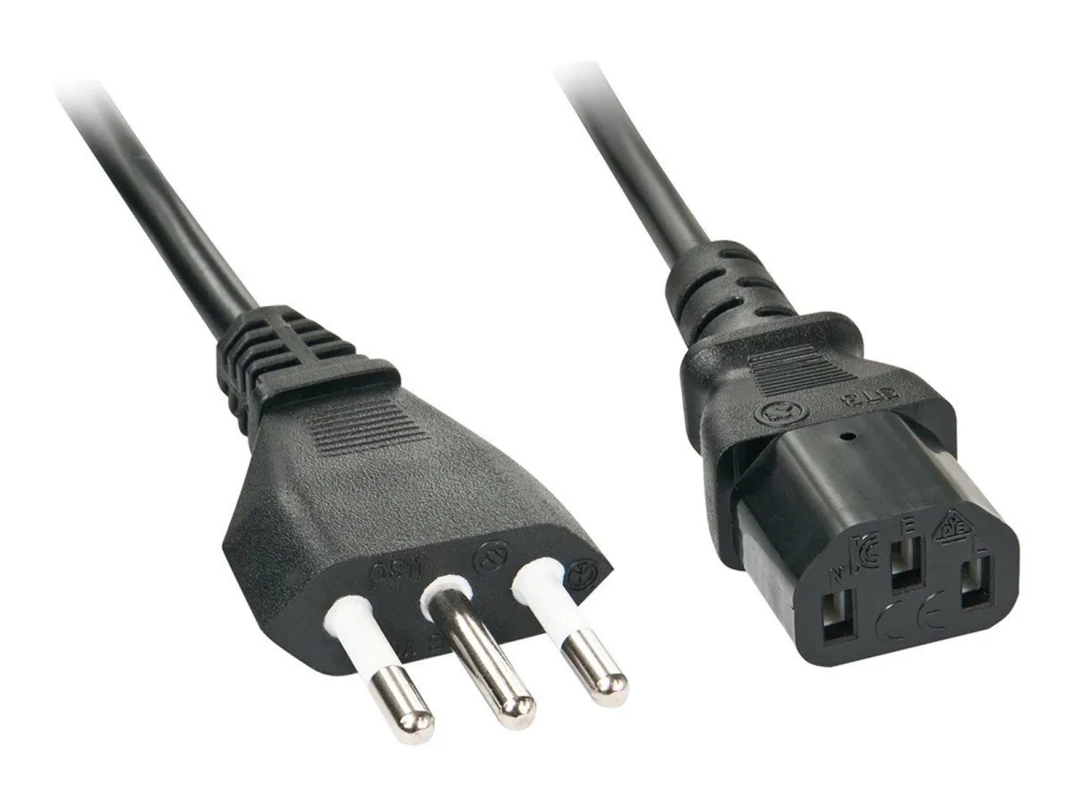 Lindy - power cable - CEI 23-50 to power IEC 60320 C13 - 70 cm