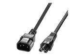 Lindy - power extension cable - IEC 60320 C5 to IEC 60320 C14 - 1 m