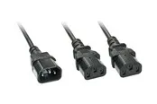 Lindy - power splitter - IEC 60320 C14 to power IEC 60320 C13 - 2 m