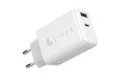 Lippa 65W USB-C PD & USB-A QC GaN Wall Charger - White