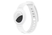 Lippa Silicone Wristband for AirTag and Smart Finder - White
