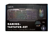 LogiLink Gaming-Set keyboard mouse and mouspad - Gaming Tastaturen - Deutsch - Schwarz