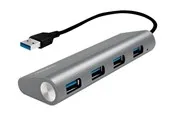 LogiLink USB 3.0 4-Port Hub USB-Hubs - USB 3.2 - 4 - Grau