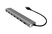 LogiLink USB 3.0 7-port hub with aluminum casing USB-Hubs - USB 3.2 - 7 - Grau