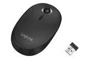 LogiLink Wireless & Bluetooth dual mouse 2.4 GHz 800/1200/1600 dpi black - Maus (Schwarz)