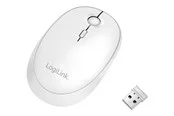 LogiLink Wireless & Bluetooth dual mouse 2.4 GHz 800/1200/1600 dpi white - Maus (Weiß)