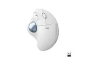 Logitech ERGO M575 Wireless USB Bluetooth Egonomic - Ergonomische Maus (Weiß)