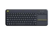 Logitech K400 Plus Ergonomic Wireless Touch - Tastaturen - Deutsch - Schwarz