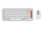 Logitech POP Icon Combo - Tastatur & Maus Set - Französisch - Weiss