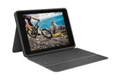 Logitech Rugged Folio - keyboard and folio case - QWERTY - US International - graphite - Tastatur & Folio-Set - Universal - Grau
