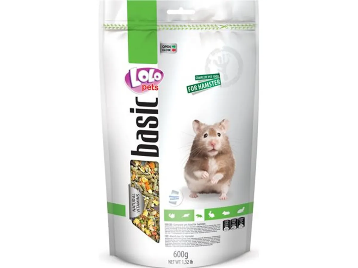 Lolo Pets Hamster food complete 600g resealable
