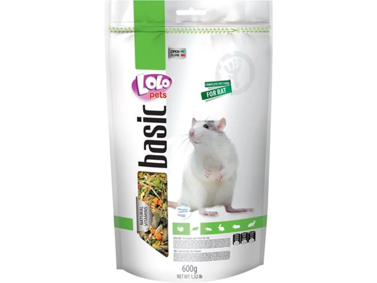 Lolo Pets Rat feed complete 600g resealable