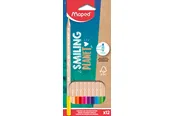 Maped Smiling Planet Colour Pencils box of 12 colours FSC wood