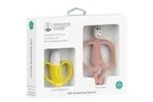 Matchstick Monkey Banana & Monkey Teether Set Pink
