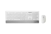 MediaRange MROS106 - Highline Series - keyboard and mouse set - silver white - Tastatur & Maus Set - Weiss