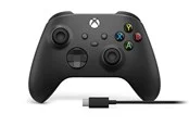 Microsoft Xbox - Carbon Black + USB-C Cable - Wireless Controller - Microsoft Xbox One