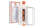 Mobile Origin Orange Screen Guard iPhone 15 Pro Max with easy applicator - 2 pack