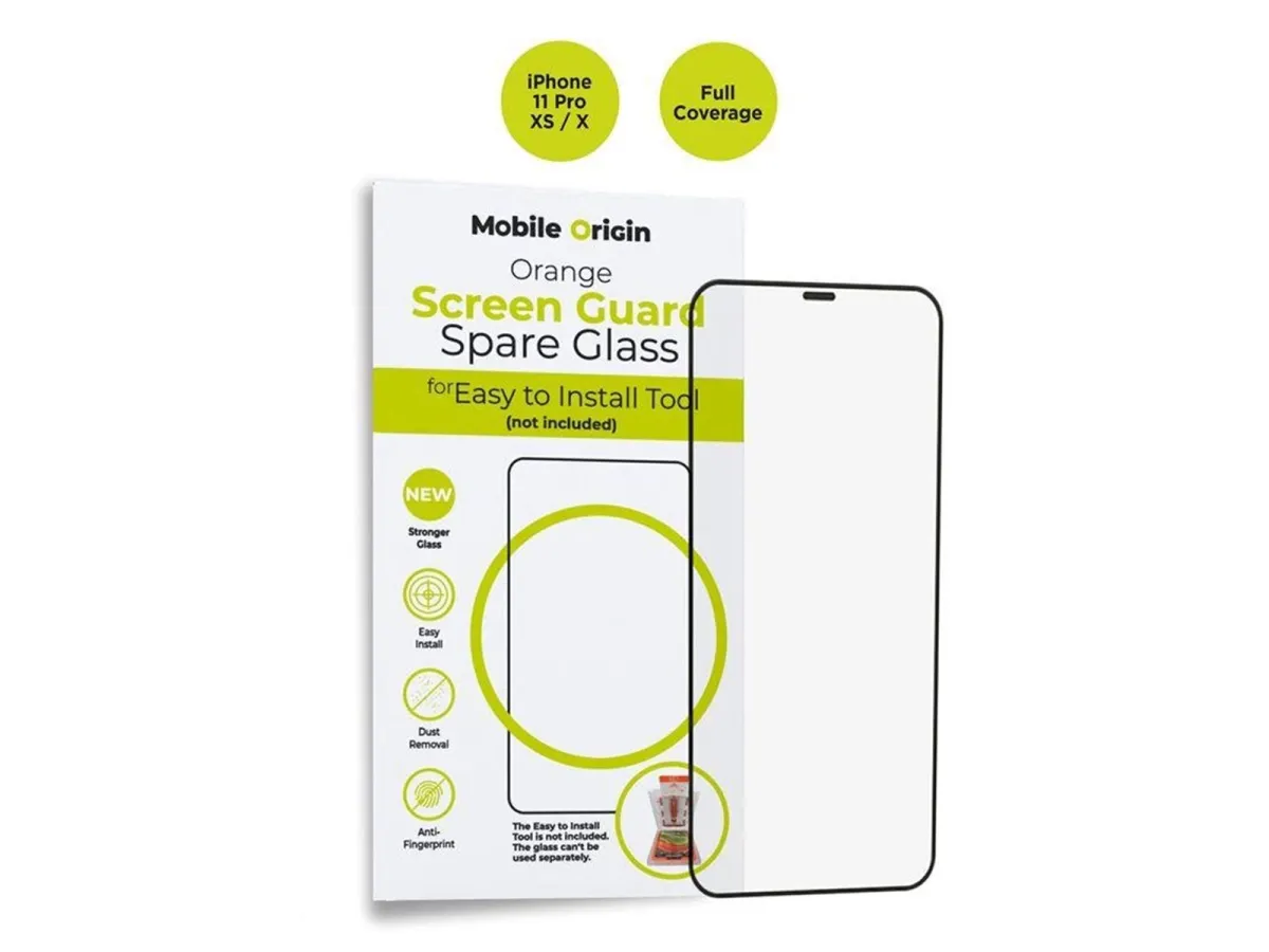 Mobile Origin Orange Screen Guard Spare Glass iPhone 11 Pro/XS/X