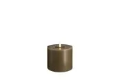 Moods & More LED pillar candle - Melted Dark sand - 99x100 mm