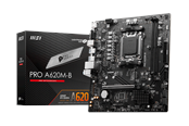 MSI PRO A620M-B Mainboard - AMD A620 - AMD AM5 socket - DDR5 RAM - Micro-ATX