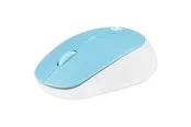 Natec Harrier 2 - mouse - Bluetooth 5.1 - white blue - Maus (Blau)