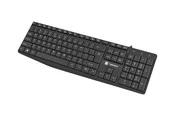 Natec Nautilus - keyboard - QWERTY - US - black - Tastaturen - Englisch (US) - Schwarz