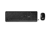 Nedis - keyboard and mouse set - QWERTY - Nordic - black - Tastatur & Maus Set - Nordisch - Schwarz