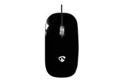 Nedis - mouse - USB - black - Maus (Schwarz)
