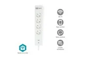 Nedis SmartLife Socket Wi-Fim Hybrid (CEE 7/7) / USB-A / USB-C 16 A 3680 W 2 m White