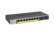 Netgear GS110TPv3 8-Port Gigabit PoE+ Ethernet Smart Switch with 2 SFP Ports and Cloud Management