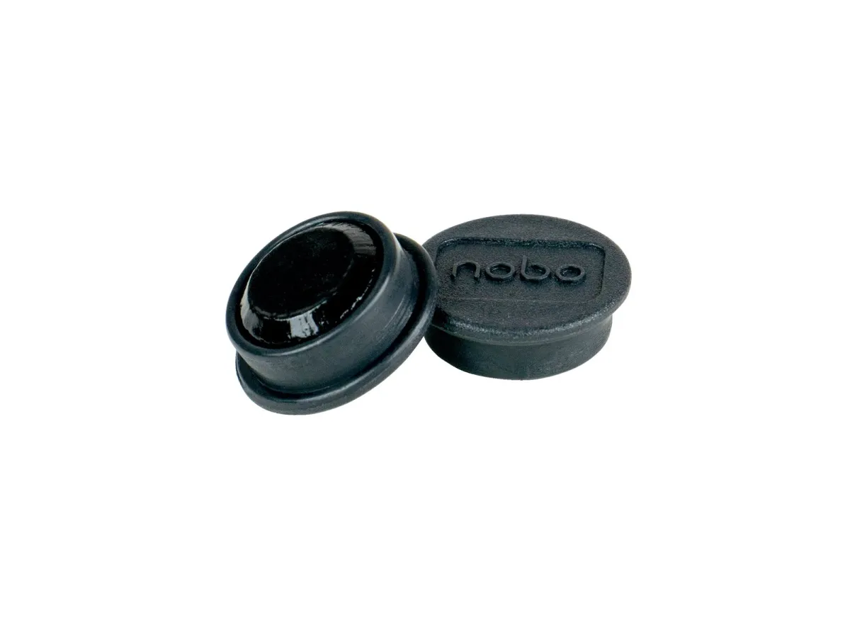 Nobo Magnete, 24 mm, 10 Stück, farbig sortiert Schwarz