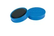 Nobo Magnete, 32 mm, 10 Stück, farbig sortiert Blau