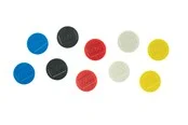 Nobo Magnete, 32 mm, 10 Stück, farbig sortiert Sortiert