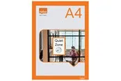 Nobo Self-adhesive Magnetic Poster Frame A4 Orange