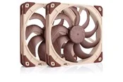 Noctua NF-A14x25 G2 PWM Sx2-PP (2-pack) - Gehäuselüfter - 140mm - Braun - 25 dBA