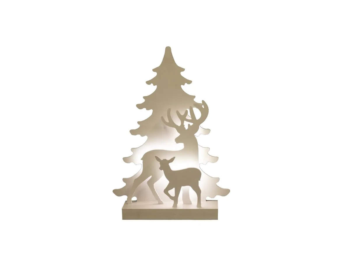 NORDIC WINTER Christmas silhouette 3D LED - reindeer