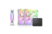 NZXT F120 RGB DUO 3-pack & RGB Controller - White - Gehäuselüfter - 120mm - Weiß mit RGB-Beleuchtung - 29 dBA