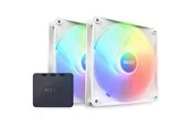 NZXT F140 RGB Core 2-pack & RGB Controller - White - Gehäuselüfter - 140mm - Weiß mit RGB-Beleuchtung - 35 dBA