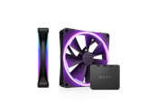 NZXT F140 RGB DUO 2-pack & RGB Controller - Black - Gehäuselüfter - 140mm - Schwarz mit RGB LED - 36 dBA