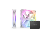 NZXT F140 RGB DUO 2-pack & RGB Controller - White - Gehäuselüfter - 140mm - Weiß mit RGB-Beleuchtung - 36 dBA