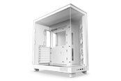 NZXT H6 Flow Compact Dual Chamber - Matte White - Gehäuse - Miditower - Weiß