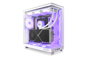 NZXT H6 Flow Compact Dual Chamber with RGB - Matte White - Gehäuse - Miditower - Weiß