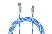 Oniverse USB-A USB-C LED Fast Charging Cable 2 m - Wired Charging cable for wireless game controller