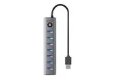 ORICO CL7U USB-C to 7x USB 3.0 Hub Adapter (gray) USB-Hubs - USB 3.0 - 7 - Grau