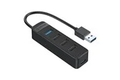 ORICO USB to USB 3.0 + 3x USB 2.0 Hub Adapter (black) USB-Hubs - USB 3.0 - 5 - Schwarz